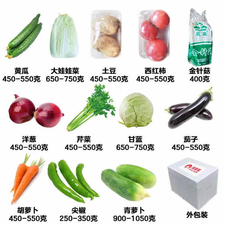 寿光市寿光蔬菜组合蔬菜礼包套菜多种蔬菜水果组合套餐