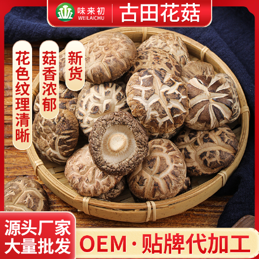古田县花菇 白花菇 2-3-4-5各种规格齐全香菇 剪脚 花色好