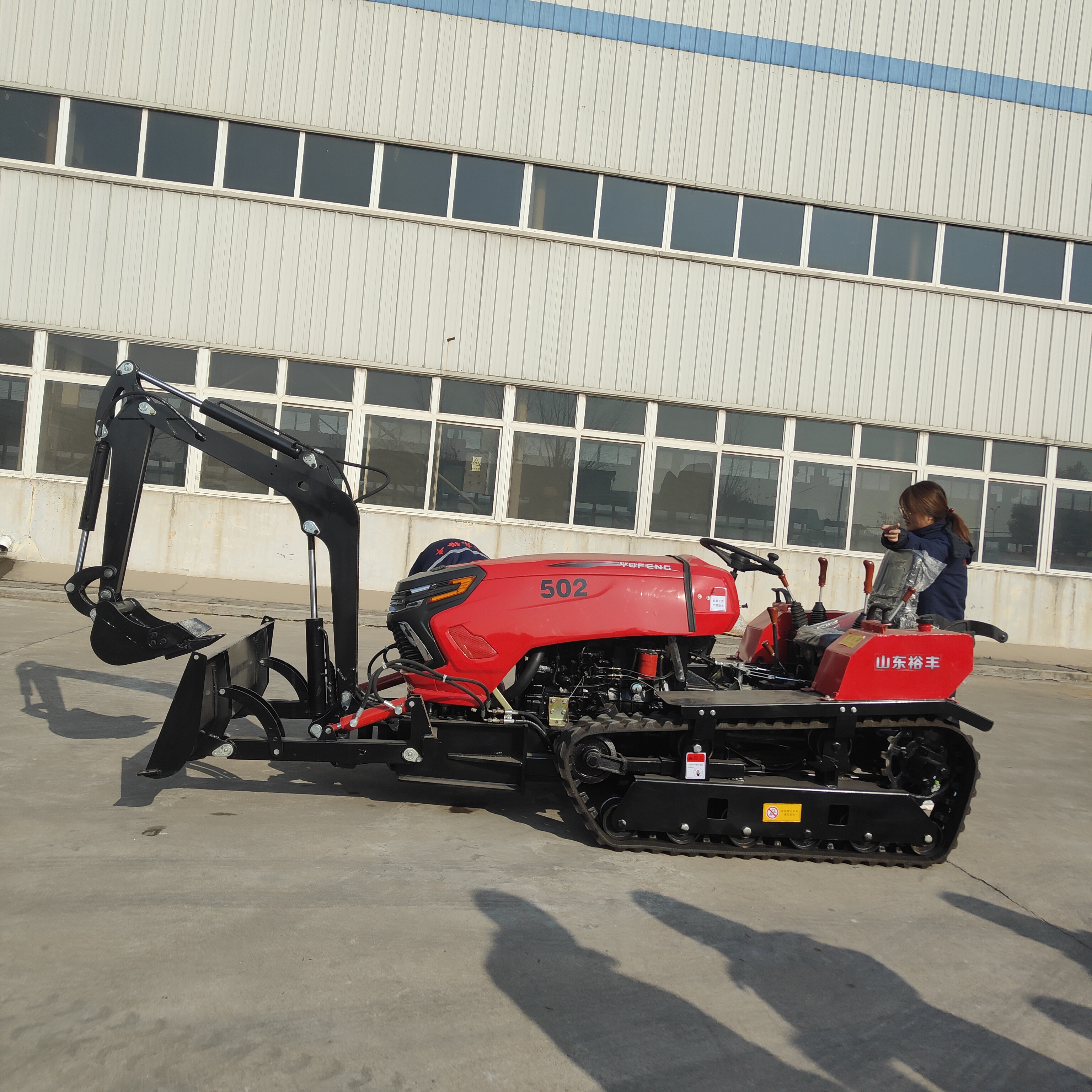 大棚王加挖斗果园实用50马力多功能旋耕机