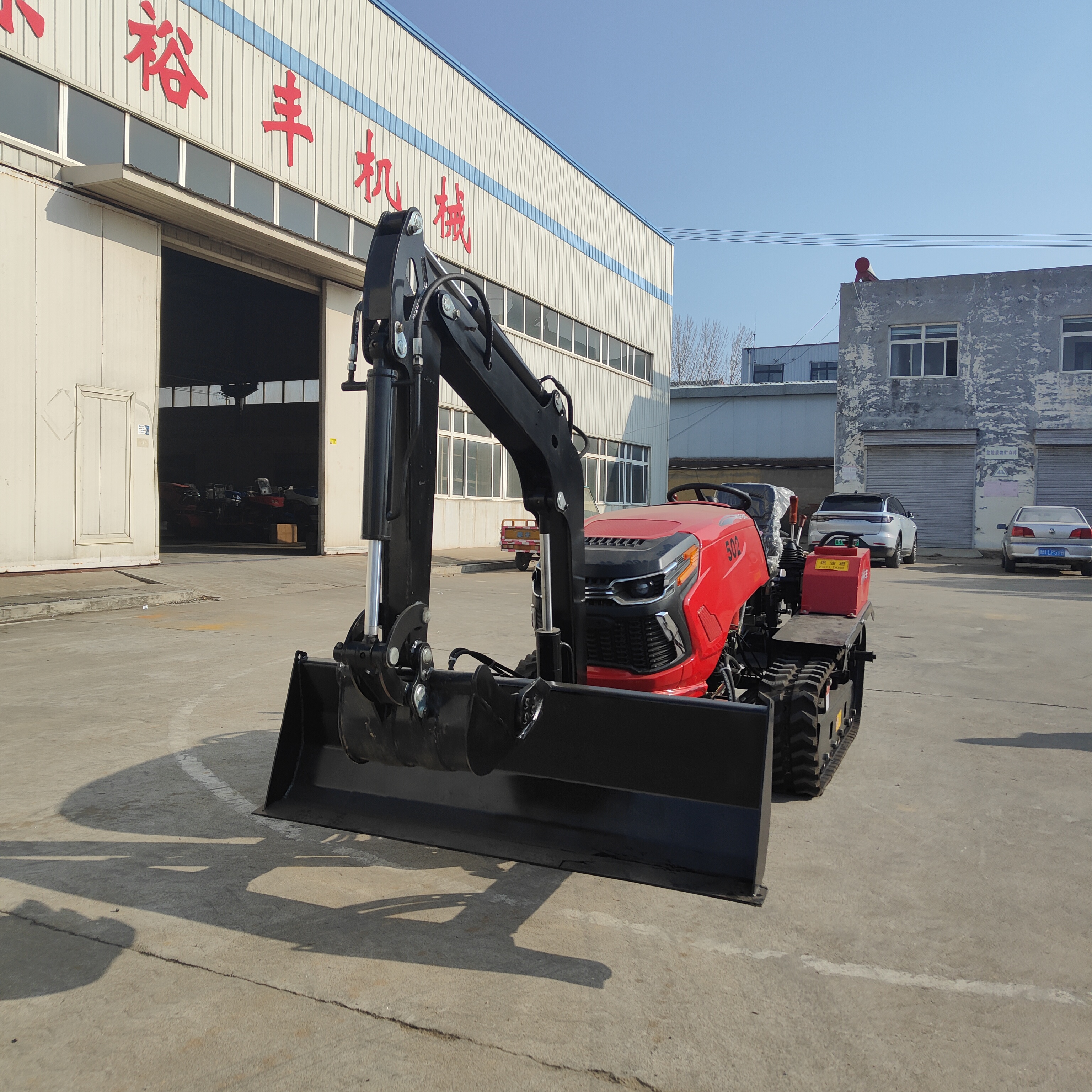 大棚王加挖斗果园实用50马力多功能旋耕机