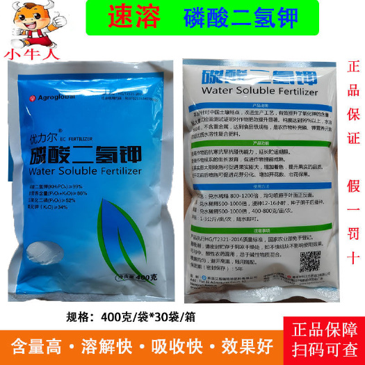 济南速溶99%磷酸二氢钾花肥国光水稻果树蔬菜通用叶面肥直销