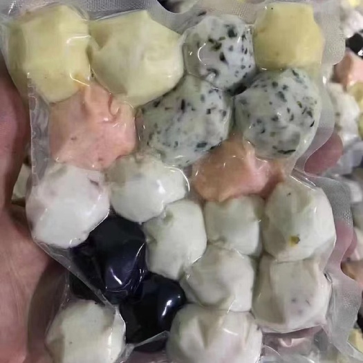 海鲜丸子鱼丸火锅餐饮酒店小吃店供应批发混合鱼丸墨鱼丸马鲛鱼丸