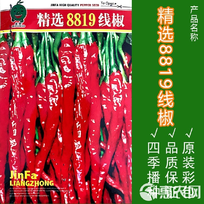 8819线椒种子超辣辣椒种籽长椒干鲜两用 蔬菜种孑