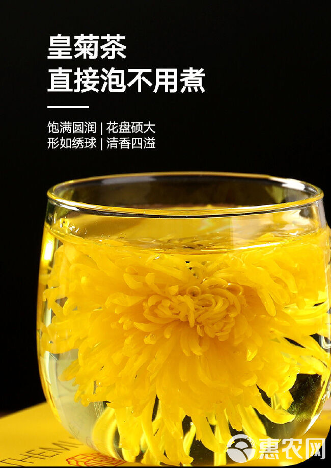 金丝皇菊一朵一杯超大朵500克/袋250克菊花茶黄菊花花草茶