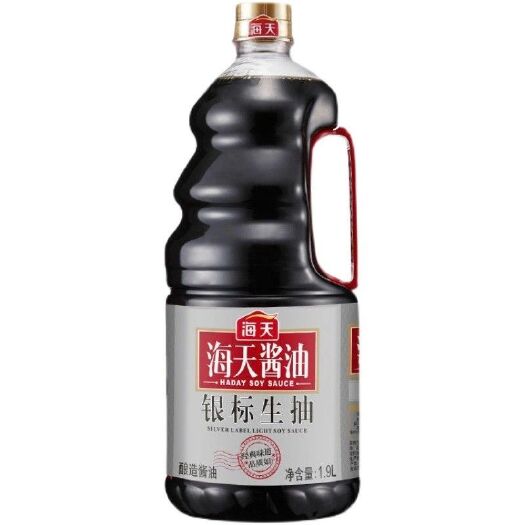 郑州海天酱油银标生抽1.9升大桶实惠装饭店炒菜炒面炒饭调味料