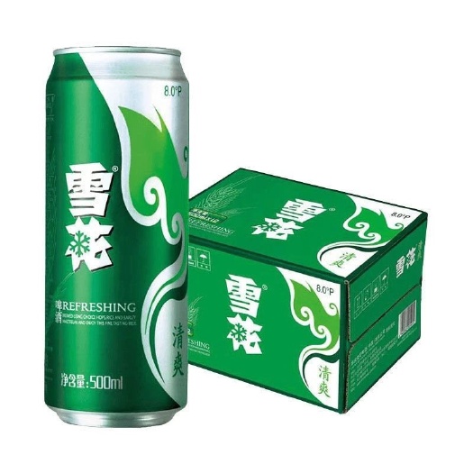 邯郸雪花清爽罐装啤酒500ml×12罐
