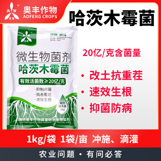 潍坊哈茨木霉菌  奥丰20亿/g 促生根调节土壤破板结 预防根腐