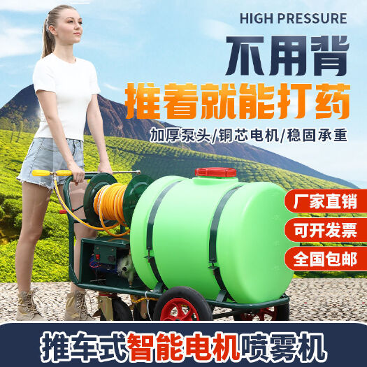 邓州市手推式打机160升高压农用大棚电动农喷雾器防疫消毒机打