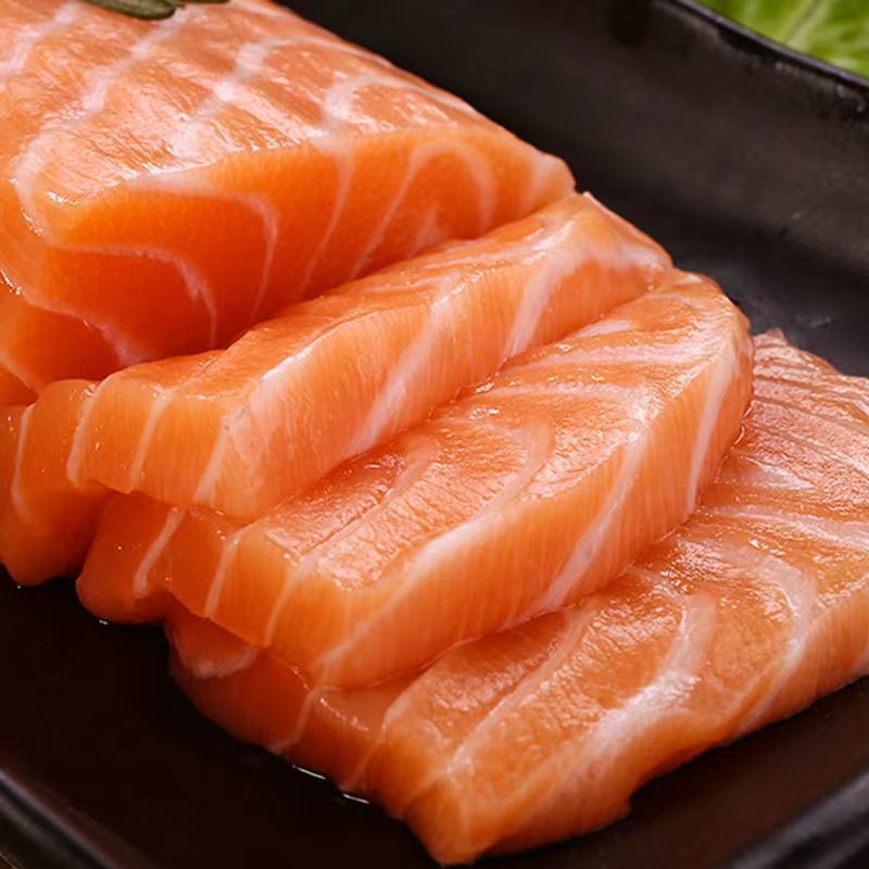 三文鱼中段刺身即食生鱼片冰鲜整条鲑鱼现切去刺海鲜三文鱼包邮