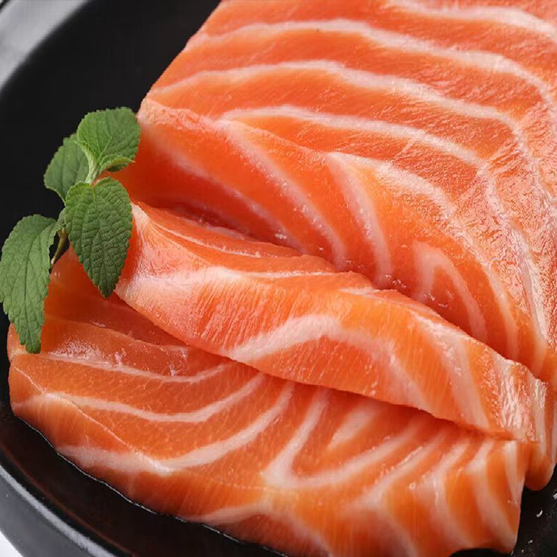 三文鱼中段刺身即食生鱼片冰鲜整条鲑鱼现切去刺海鲜三文鱼包邮