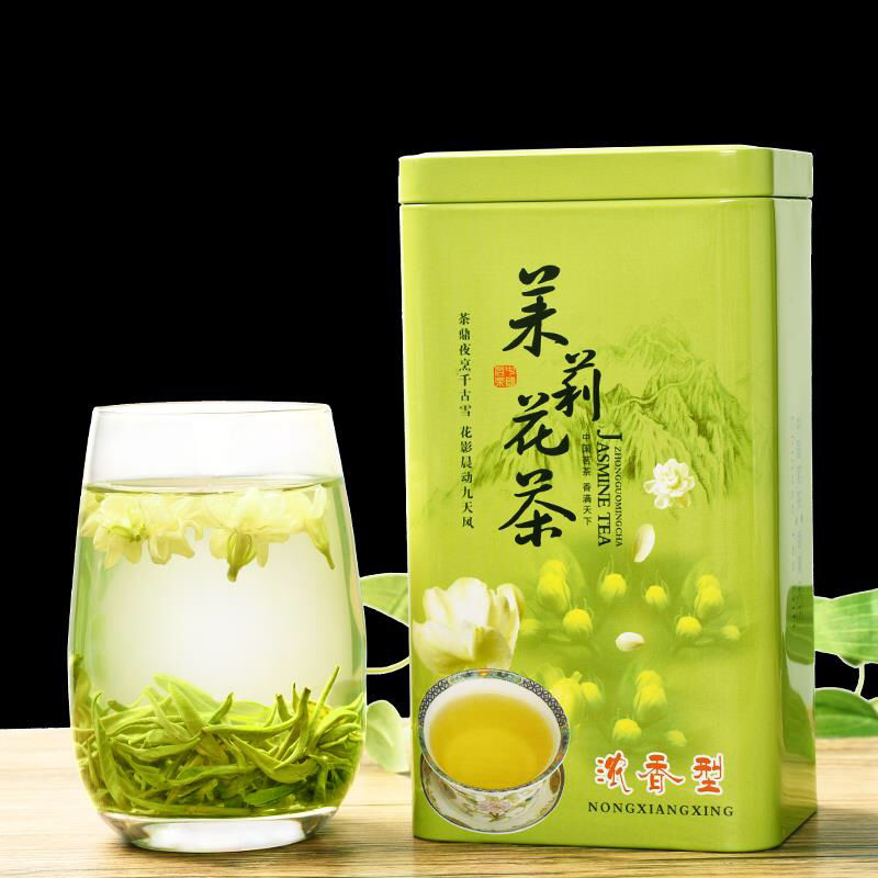 茉莉花茶 茶叶2022新茶茉莉花茶叶茉莉花茶罐装500克