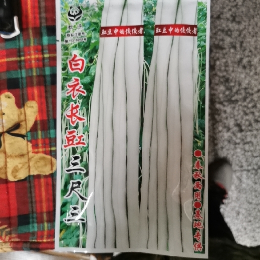 白豇豆种子真好吃白玉三尺春夏秋可播口感软绵品质佳蔬菜种子