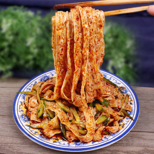凤县佬食惠香辣牛筋面纯手工陕西特产小吃