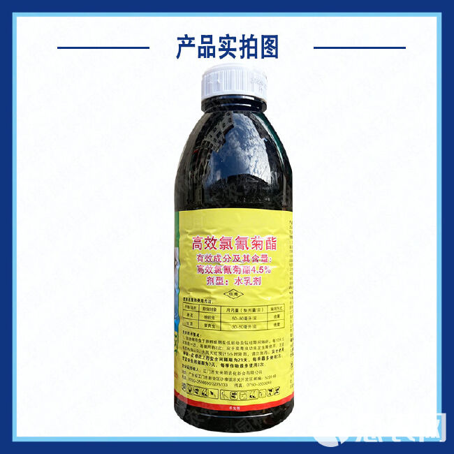 大光明绿绿福4.5%高效氯氰菊酯菜青虫棉铃虫杀虫剂老牌子地灌