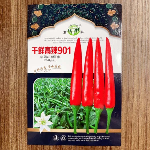 萧县干鲜高辣901朝天椒 辣度高 果实自然风干快干椒颜色好产量高