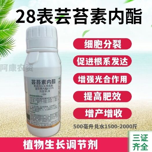 荥阳市芸苔素内酯 28表芸苔素内脂植物生长调节剂生根壮苗增产果树蔬