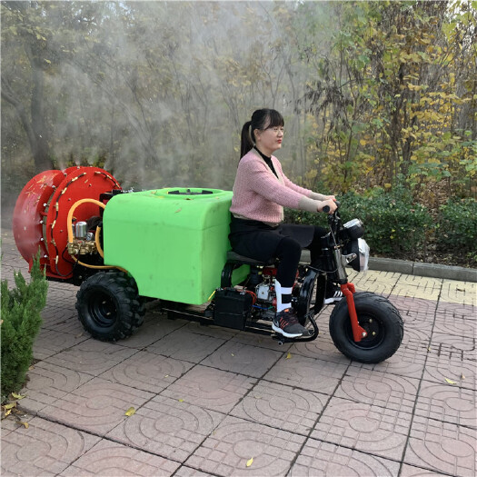 曲阜市发动机果树打药机双柴油双电启动风送喷雾打药机迷雾机