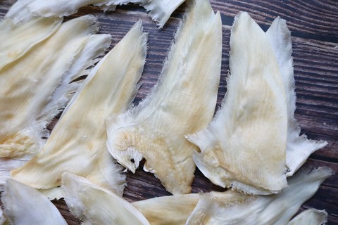 乌羊片［包邮］乌羊骨翅开边去骨鱼翅轻称出翅针率高足干货牙拣