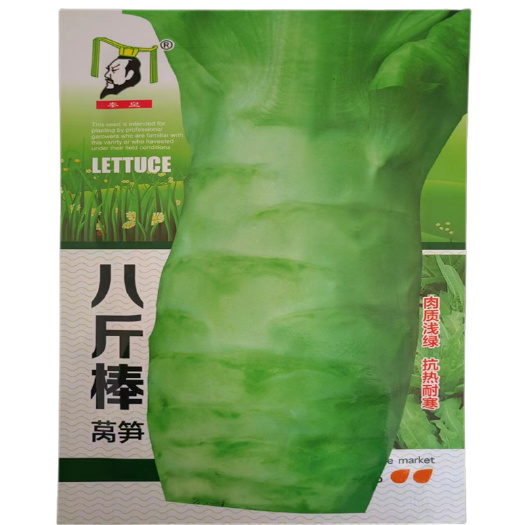 济南八斤棒莴笋种子四季挂丝红莴苣种子高产耐热耐寒圆叶尖叶川塔青八