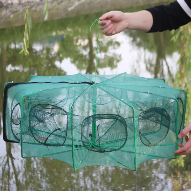 舞阳县鱼虾笼捕鱼笼器自动折叠抓渔具工具