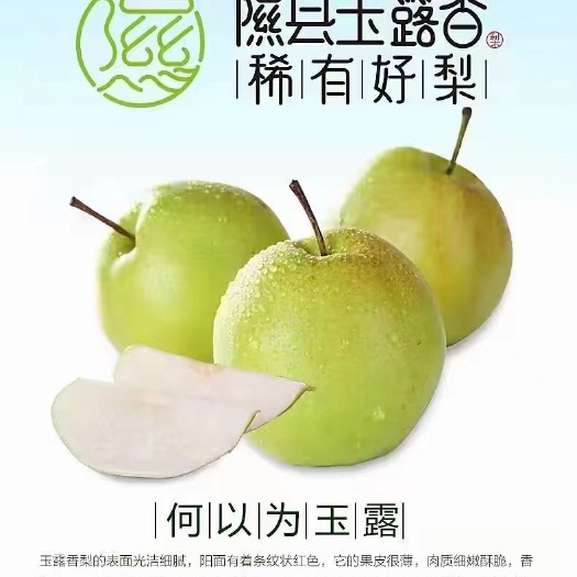 隰县隰县原产地玉露香梨，糖分含量高汁水足，肉饱满，核小，解暑