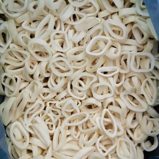 烟台阿鱿 单冻圈，裹粉用、海鲜配餐专用。