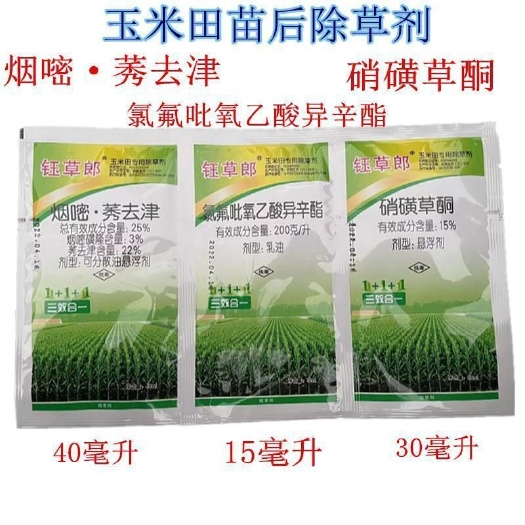 无棣县玉米除草剂 玉米地苗后专用除草剂安全不伤苗烟嘧磺隆莠去津农