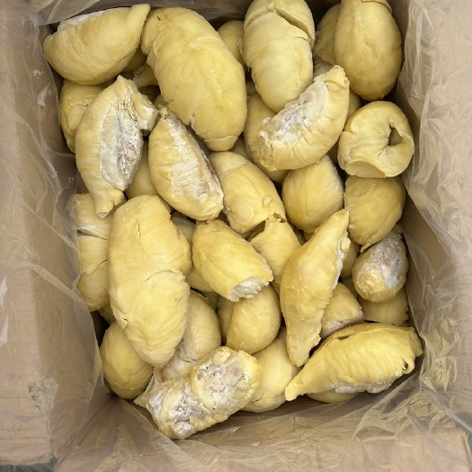 青岛泰国金枕头A冷冻榴莲肉果肉：工厂一手货源，青岛仓