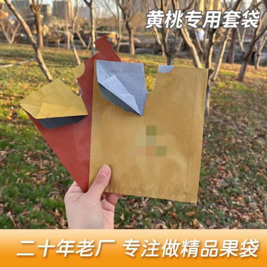 宁陵县桃子专用套袋水果果袋冬桃袋油桃袋黄桃袋潘桃袋单双层桃袋