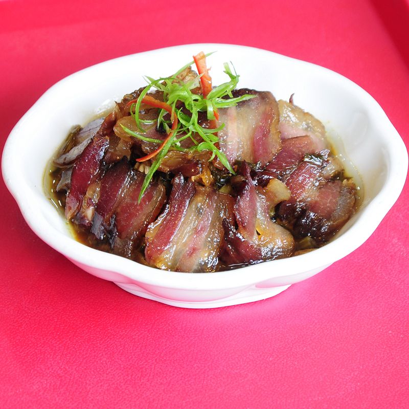 包邮湖南腊肉烟熏五花腊肉手工制作土特产腊味咸肉500g