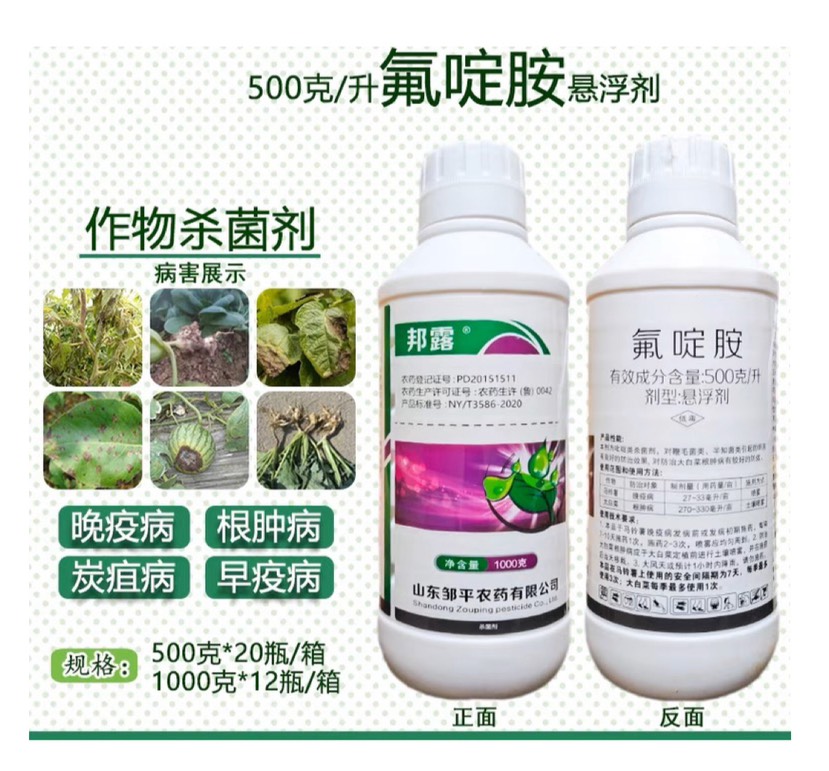 邹平邦露50%氟啶胺氟啶胺大白菜马铃薯晚疫病根肿病晚农药杀菌