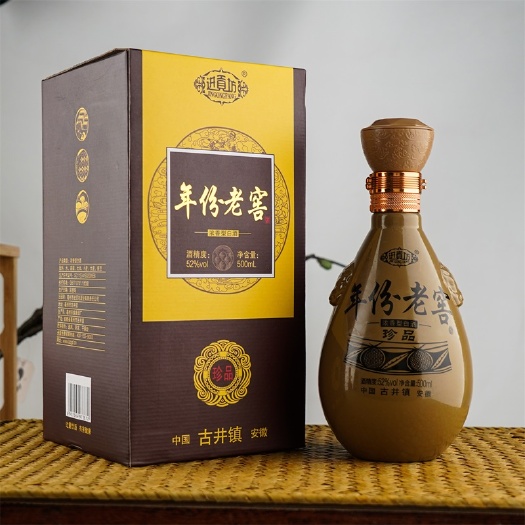 亳州年份老窖52度纯粮固态发酵浓香型整箱6瓶装厂家一件也是批发价
