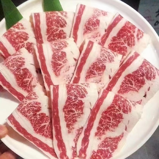 唐山黑安格斯谷饲原切雪花肥牛，火锅餐饮酒店食材