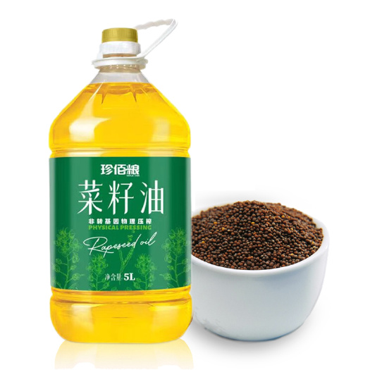 西安珍佰粮菜籽油5L（桶装）食用油 传统物理压榨