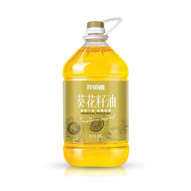 西安珍佰粮 葵花籽油5L装 国标一级食用油