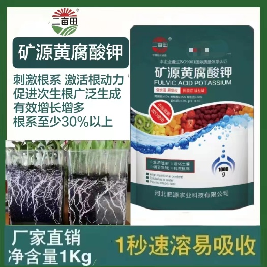 邯郸矿源黄腐酸钾全水溶 易吸收  抗重茬  除盐碱