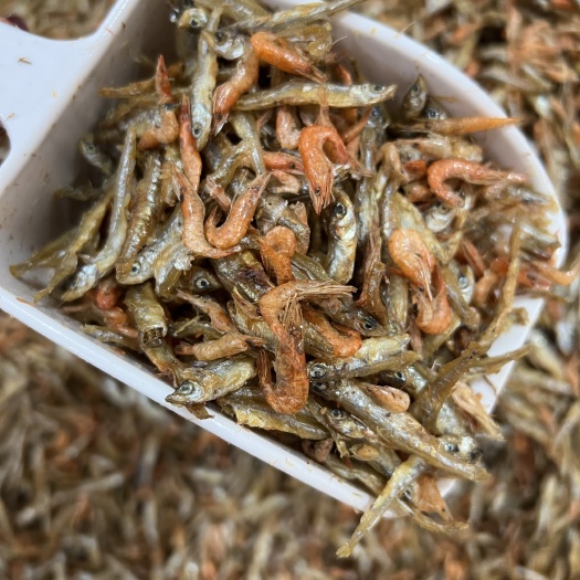 和平县小鱼小虾 味香不苦，无盐油炸河鱼 公鱼干 河虾干