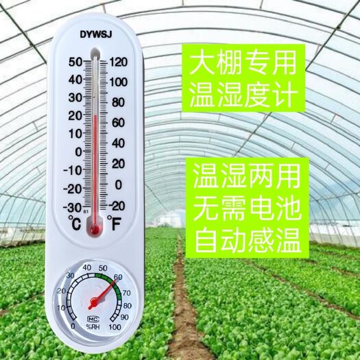 大棚温度计农业高精度种植养殖壁挂式温室大棚内用温湿度计测温计