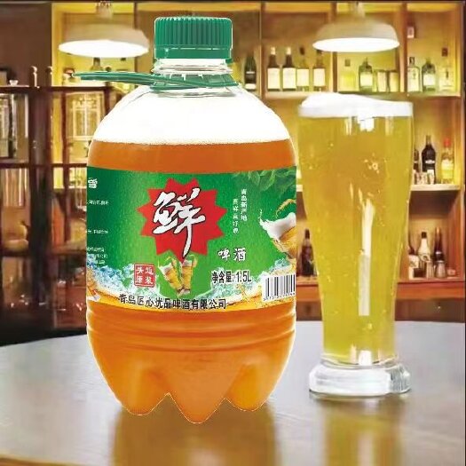 平原县鲜啤全国招商，1.5Lx6八度17.5九度18.5