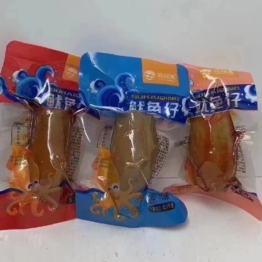 南宁原味，香辣，烧烤味鱿鱼仔，海兔仔，籽兔