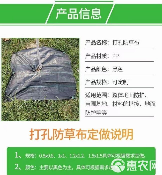 【工厂批发】打孔切片防草布批发防草布厂家直销除草布批发农用