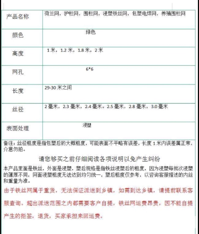 护栏网 铁丝网 荷兰网养殖网围栏网厂家直销包邮