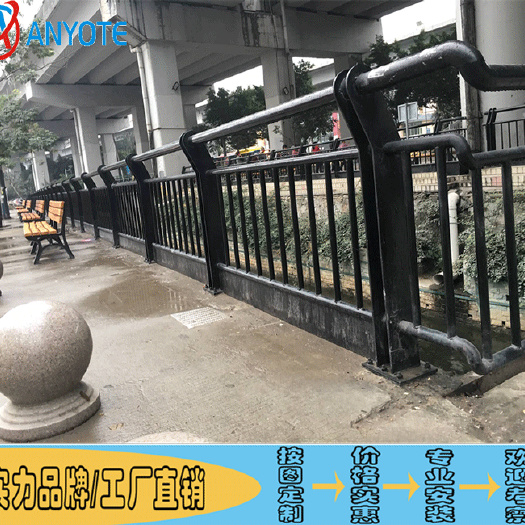 广西河池道路不锈钢栏杆 北海桥梁复合管护栏定制安装