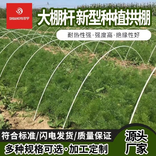 东莞市玻玻纤维杆种植拱棚保温拱棚光滑无毛刺使用年限长达10年以上