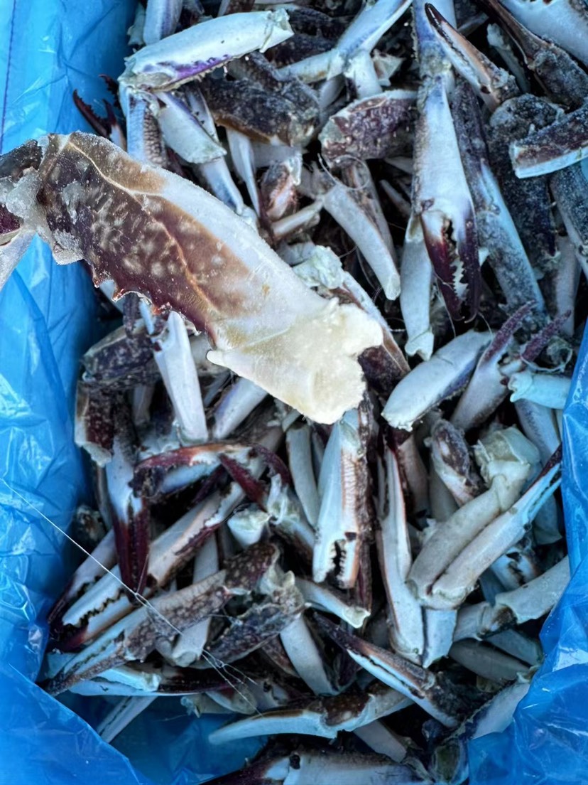 梭子蟹脚捞汁蟹钳深海海鲜鲜活冷冻蟹钳饱满梭子蟹腿大螃蟹脚