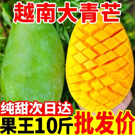 【中果】金辉芒果越南大青芒玉芒新鲜芒果5/10斤整箱批发价