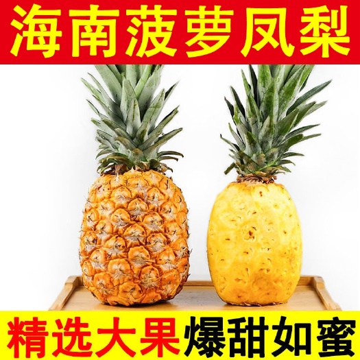 南宁海南金钻凤梨9斤当季新鲜热带水果香水菠萝手撕凤梨无眼整箱包邮