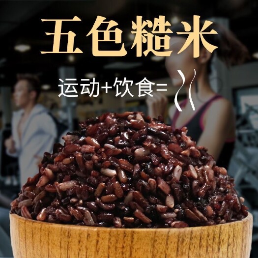 哈尔滨【五色糙米】新米五谷杂粮黑米糙米饱腹粗粮胚芽【全场包邮】