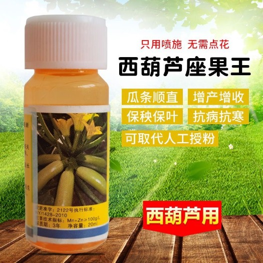 寿光市西葫芦座果王免点花坐瓜灵座果膨大保花增产 替代人工授粉 喷花