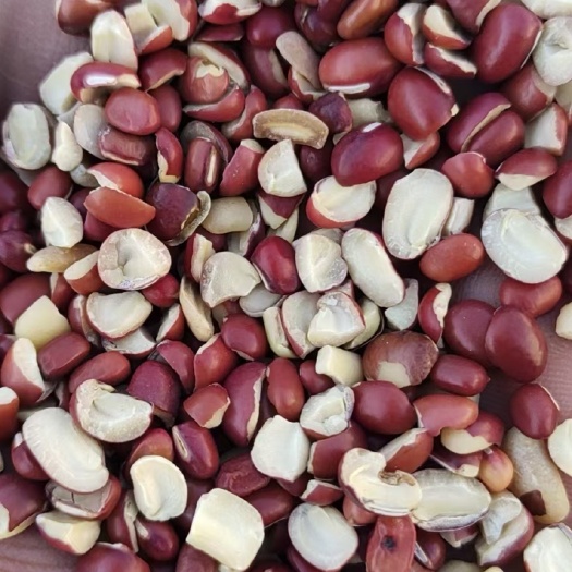 红小豆瓣批发红豆磨粉豆沙原料红豆半粒碎25kg